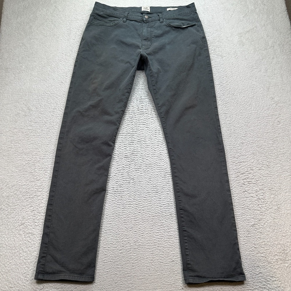 Flint And Tinder Chino Pants Mens 34x34 Gray Slim Fit Straight Outdoor